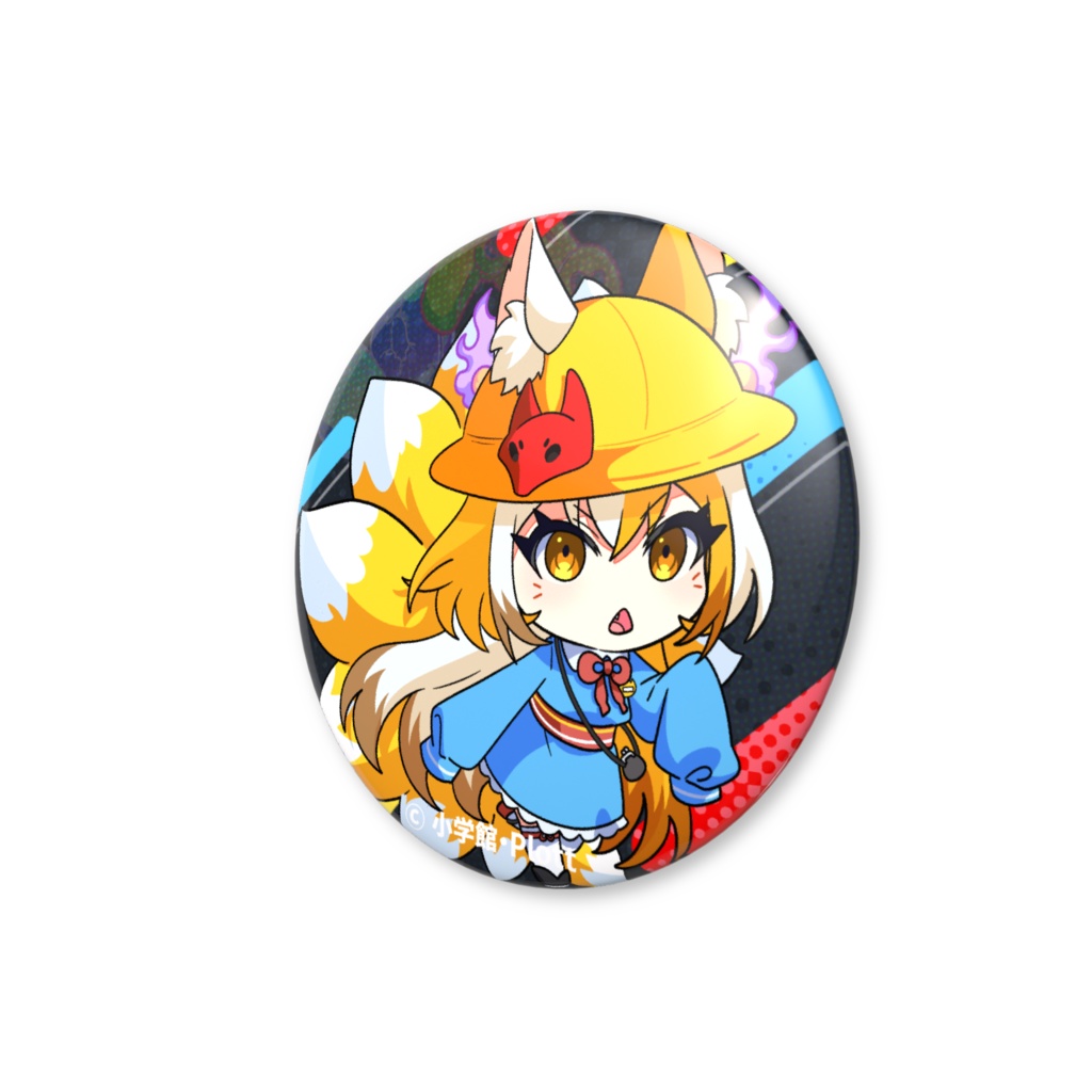 狐火ヨウコ缶バッチ_SDver