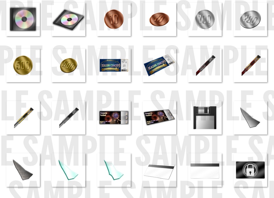 【ver1.01】謎解き系アイコン素材集