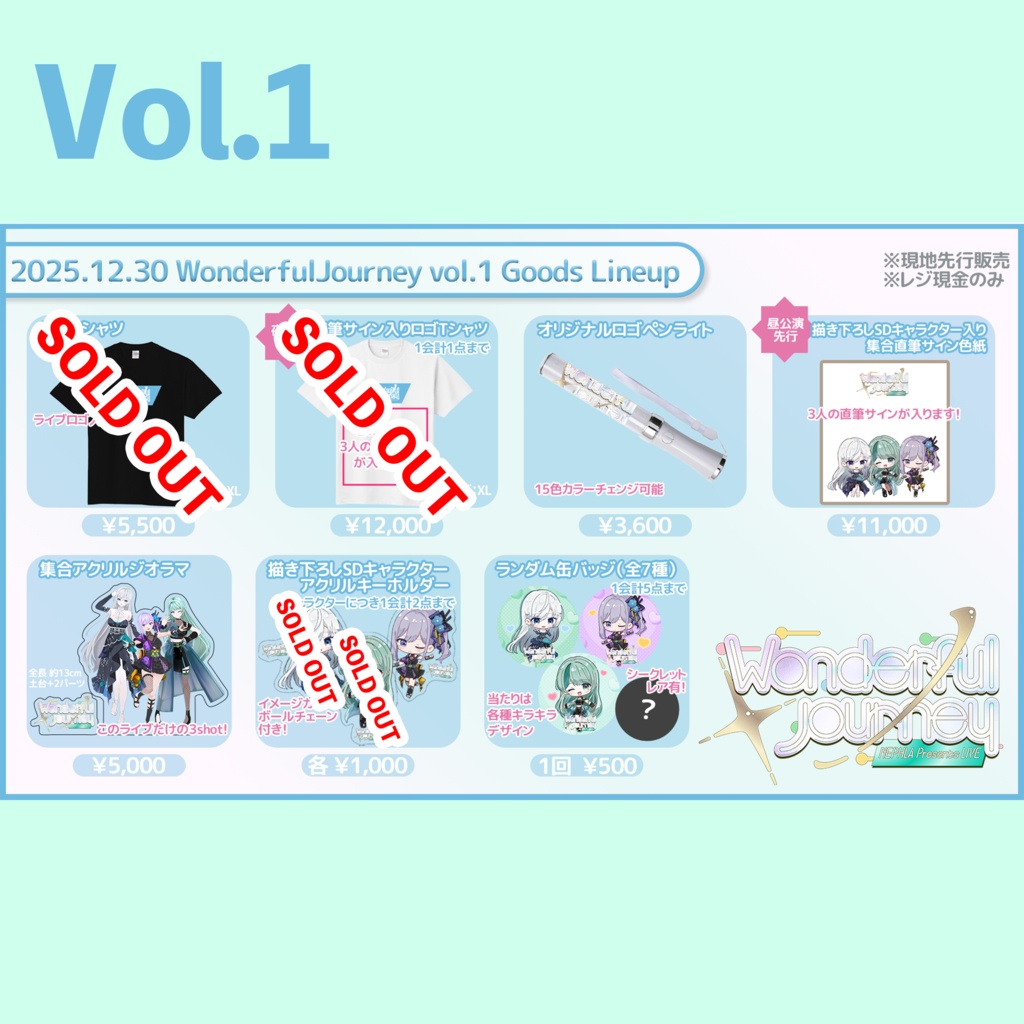 NEPHLA Presents LIVE 【Wonderful Journey】オフィシャルグッズ
