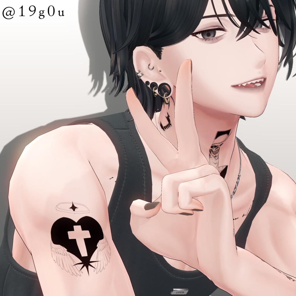 ⊹˚₊‧꒰ა天使のは~とタトゥー໒꒱ ‧₊˚⊹