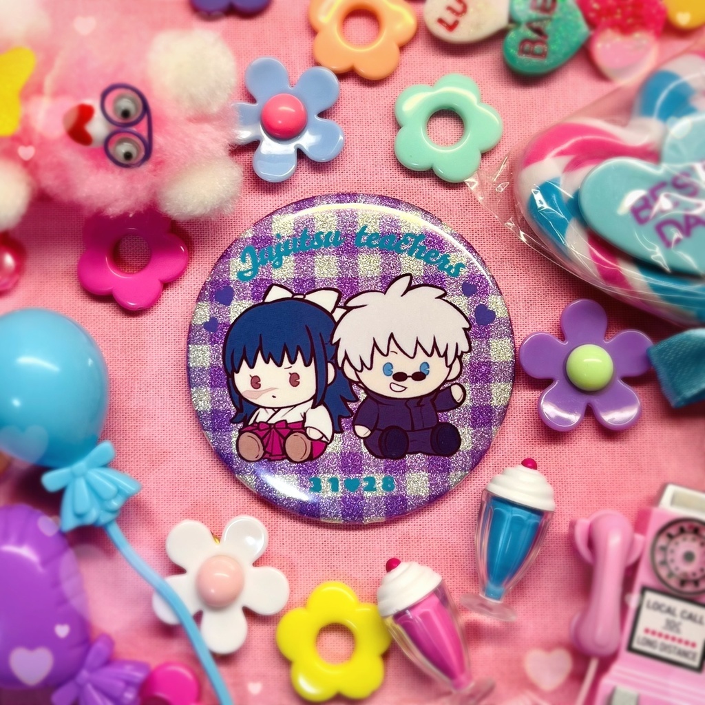 キラキラ☆彡ティーチャーズ五歌缶バッジ