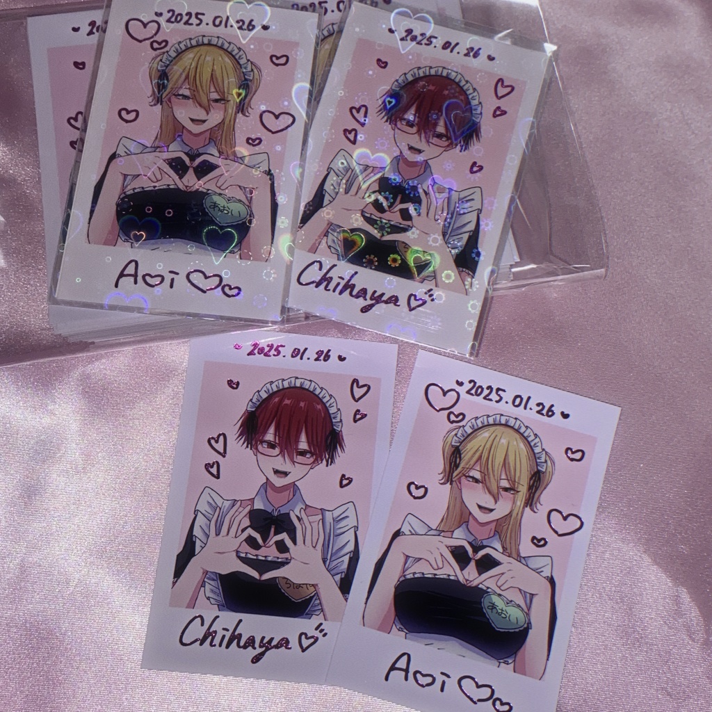 チェキ風カード 2枚セット