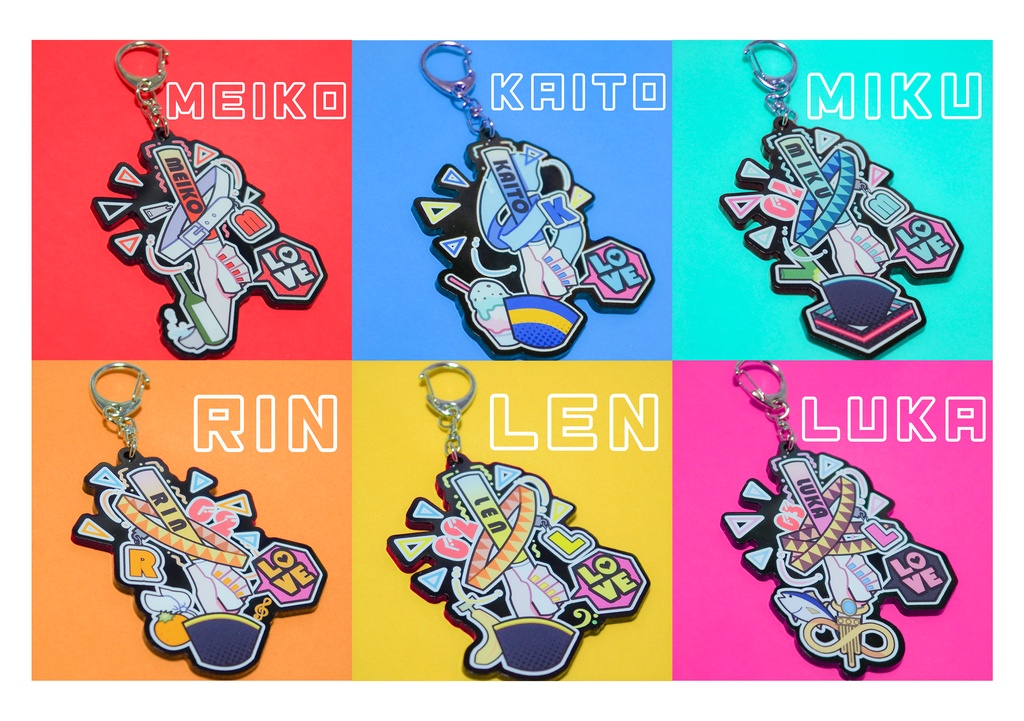 【ボカロ】ペンライトモチーフキーホルダー