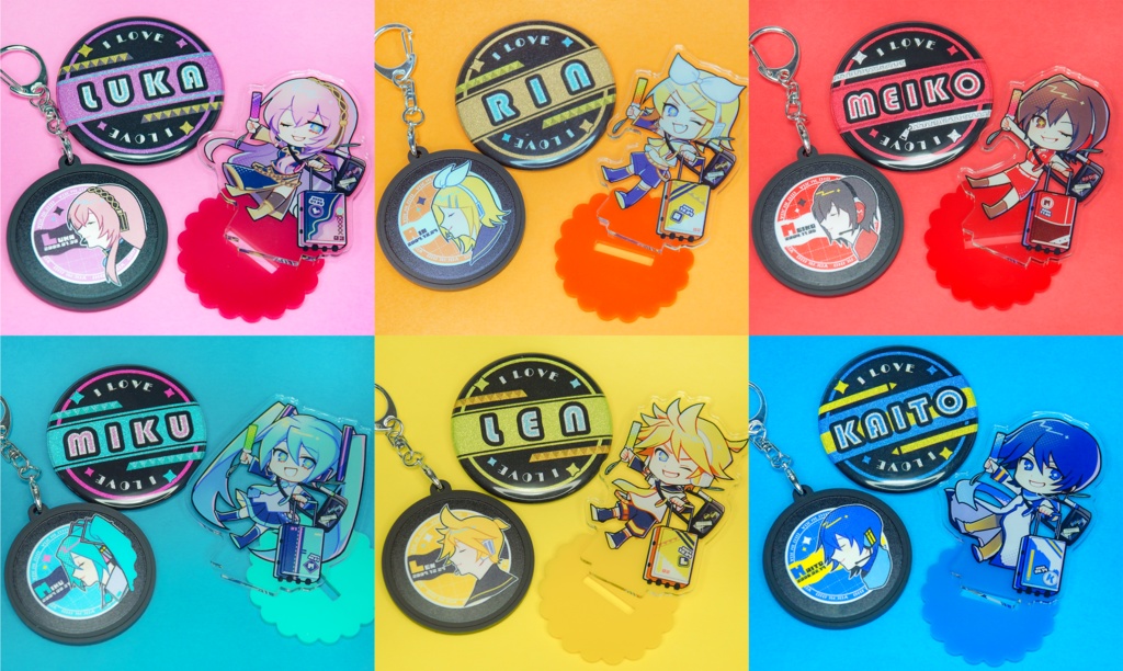 レコード風ラバーキーホルダー