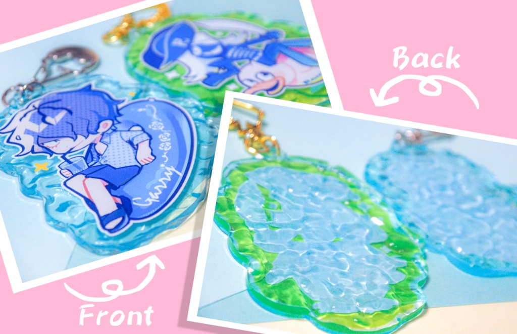 【ゲームキャラ】ルールノー&ギャリー水面アクキー