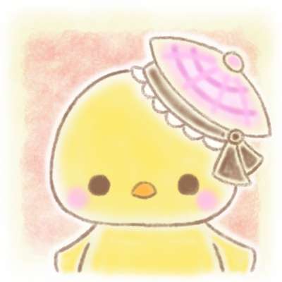 ベレー帽 被る ひよこ