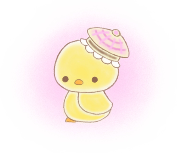 ベレー帽 被る ひよこ