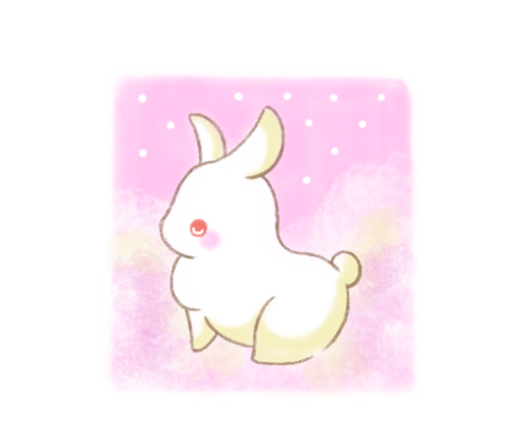 春色 背景 うさぎ