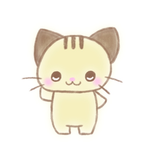手あげて ご挨拶 ねこさん