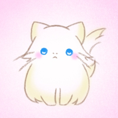 ふさふさ 白猫さん
