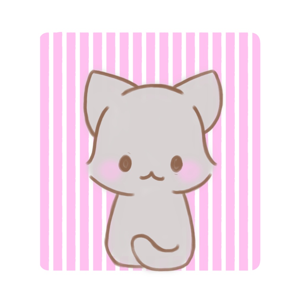 ねこさん グレー