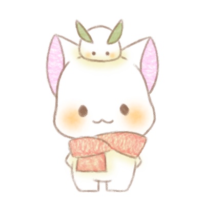 雪うさぎ　猫さん