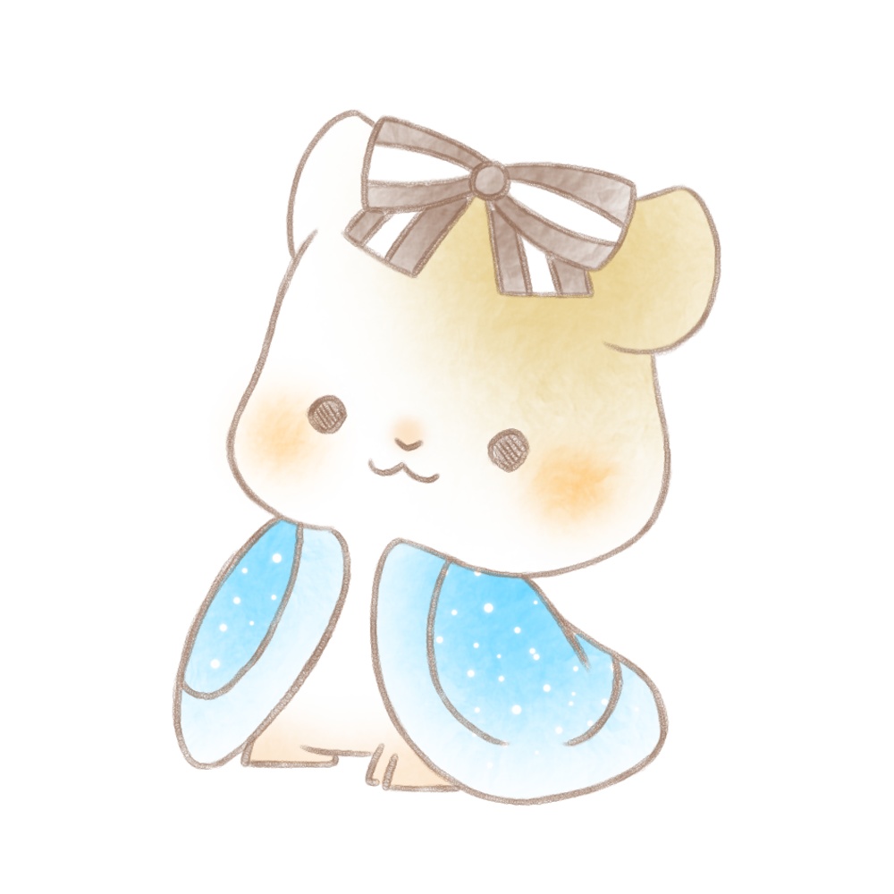 リボン　ハムスター 