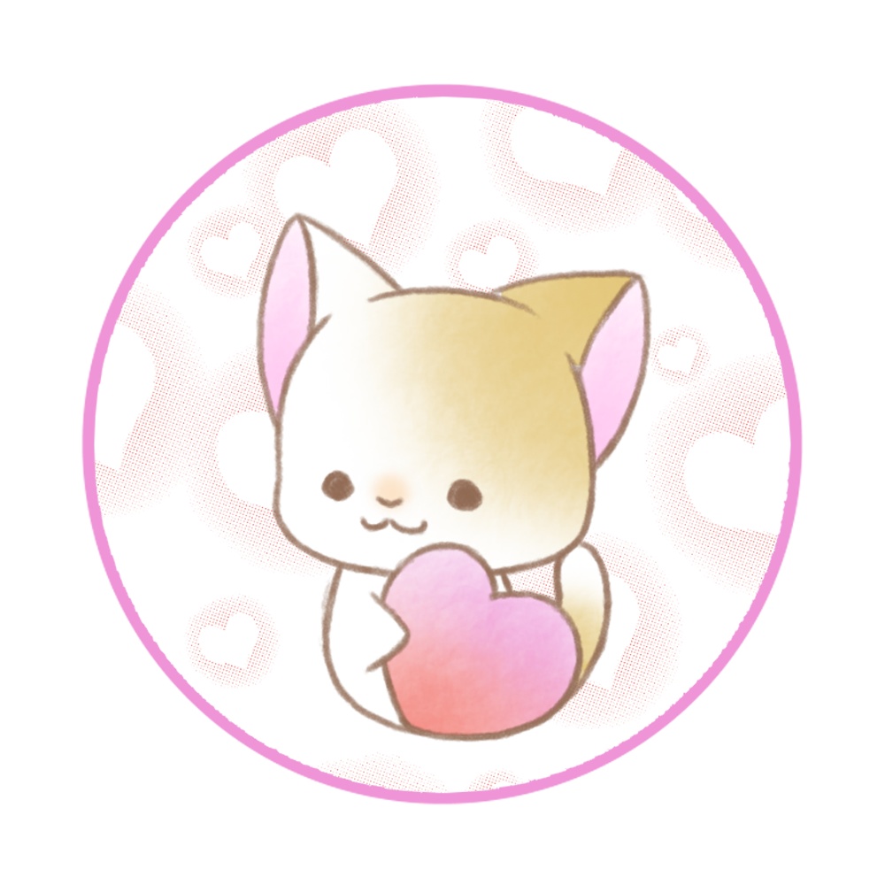 ハート　猫さん