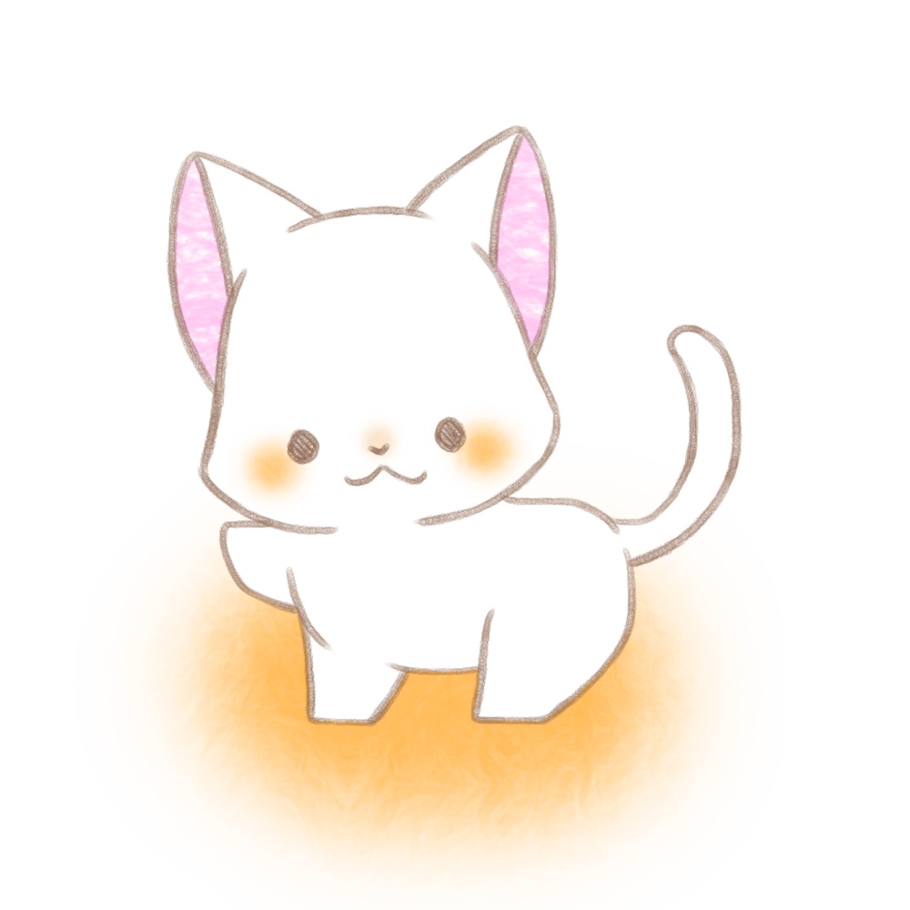 お散歩白猫さん。