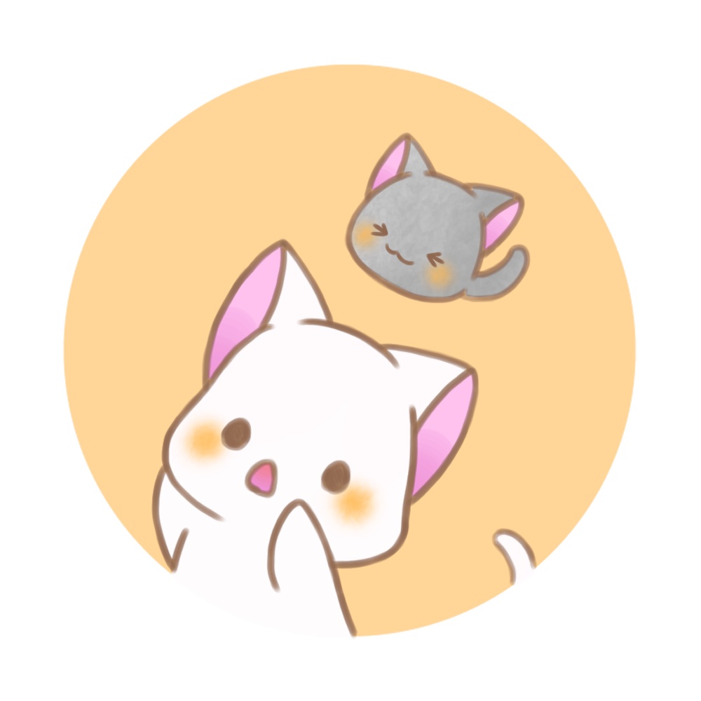 丸い猫さんと白猫さん Nagomino Booth