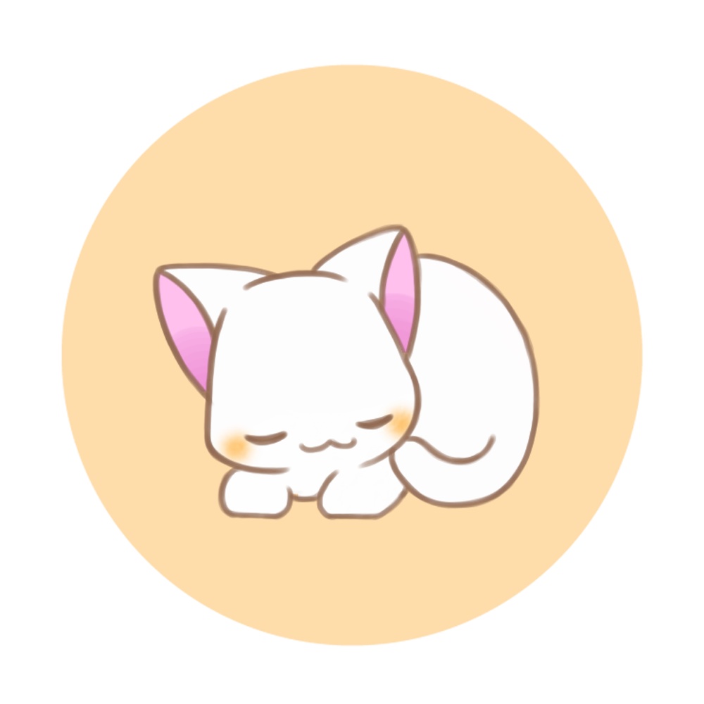 リラックス白猫さん。