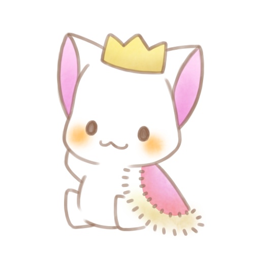王様にゃんこ（赤）。