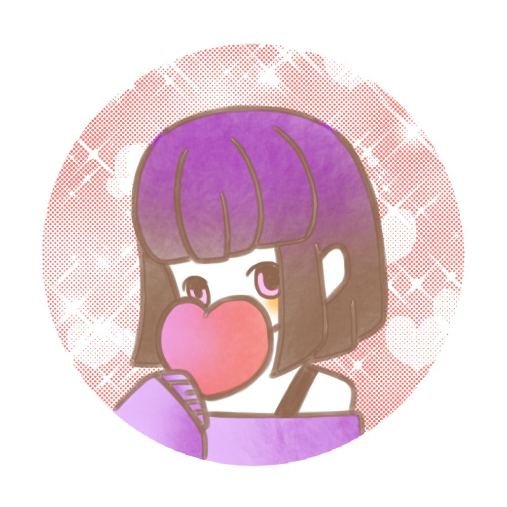 ハートと女の子。