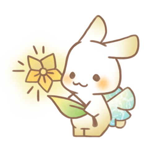 翼と星とうさぎさん。
