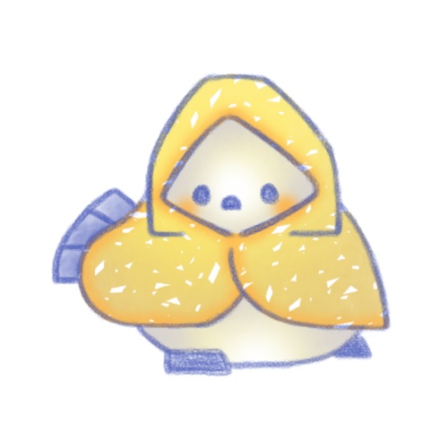 レインポンチョなシマちゃん。