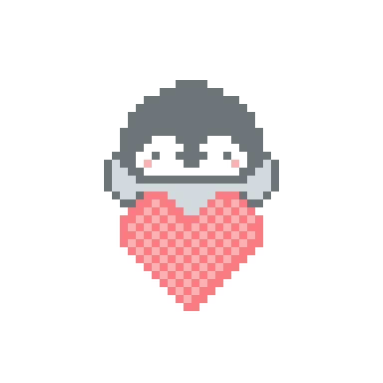 ハートとぺんぎんさんセット。