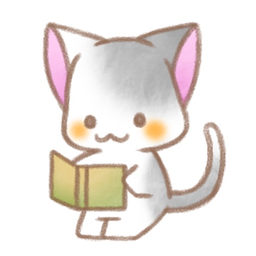 本読む　猫さん。