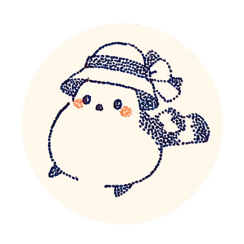 お洒落な帽子シマちゃん。