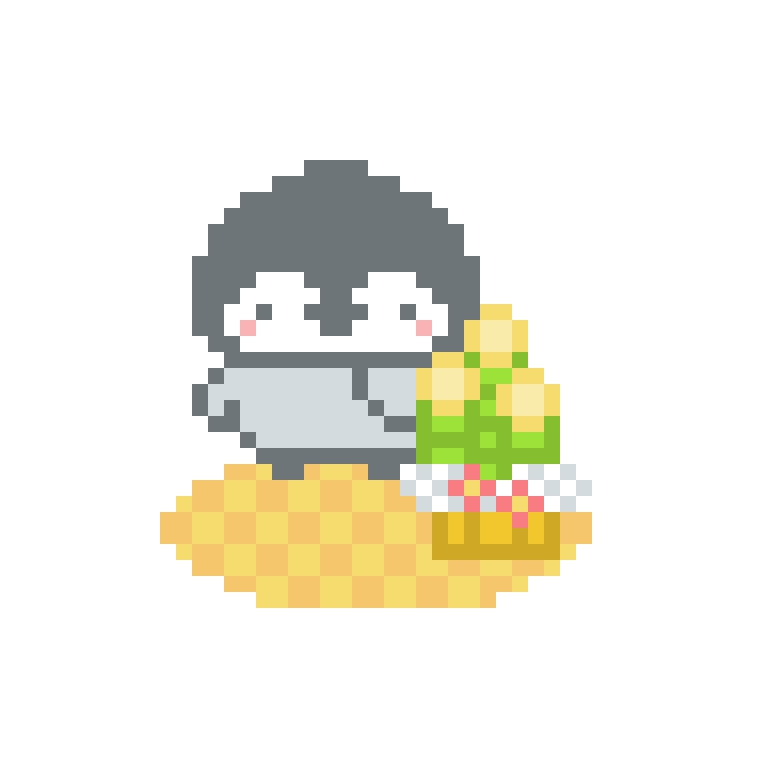 門松ペンギンさんセット。