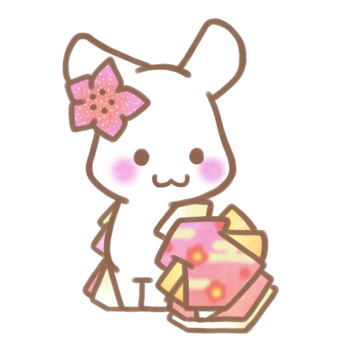 着物うさぎさん。