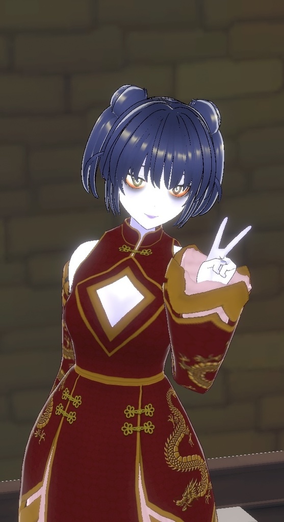 VRMアバター キョンシーガール Xiaomei 一部VRM1.0