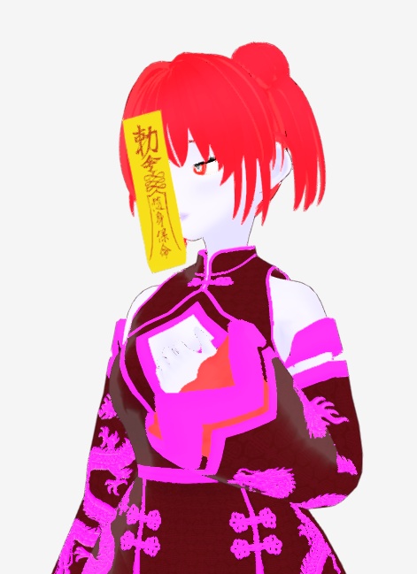 VRMアバター キョンシーガール Xiaomei 一部VRM1.0