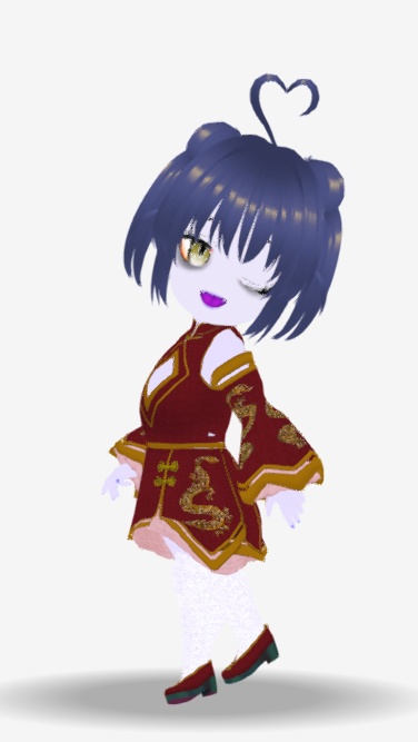 VRMアバター キョンシーガール Xiaomei 一部VRM1.0