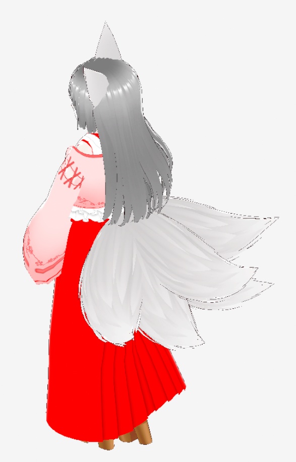 VRMアバター 妖狐の巫女さん Ulphia 一部VRM1.0