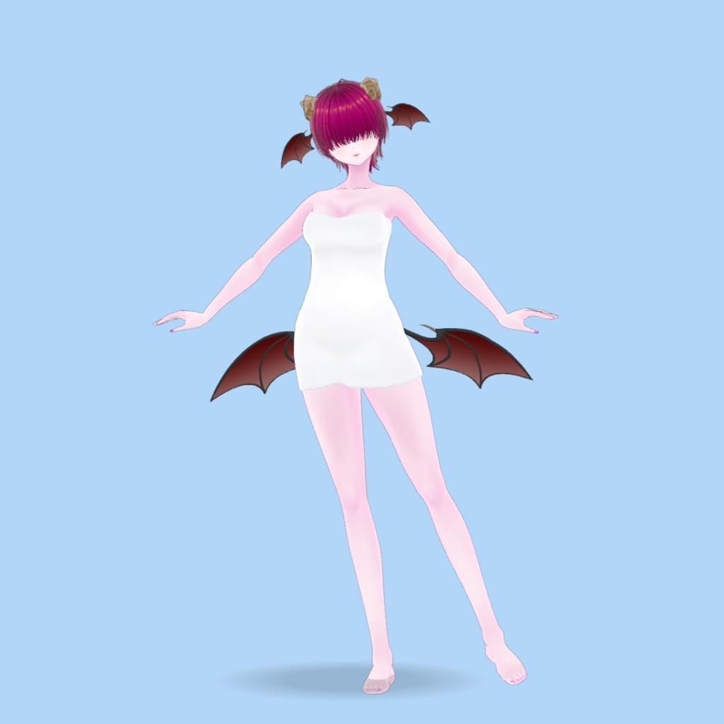 VRMアバター おしとやかめのサキュバス Noelle 一部VRM1.0