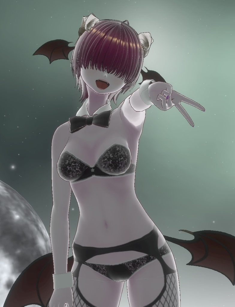 VRMアバター おしとやかめのサキュバス Noelle 一部VRM1.0