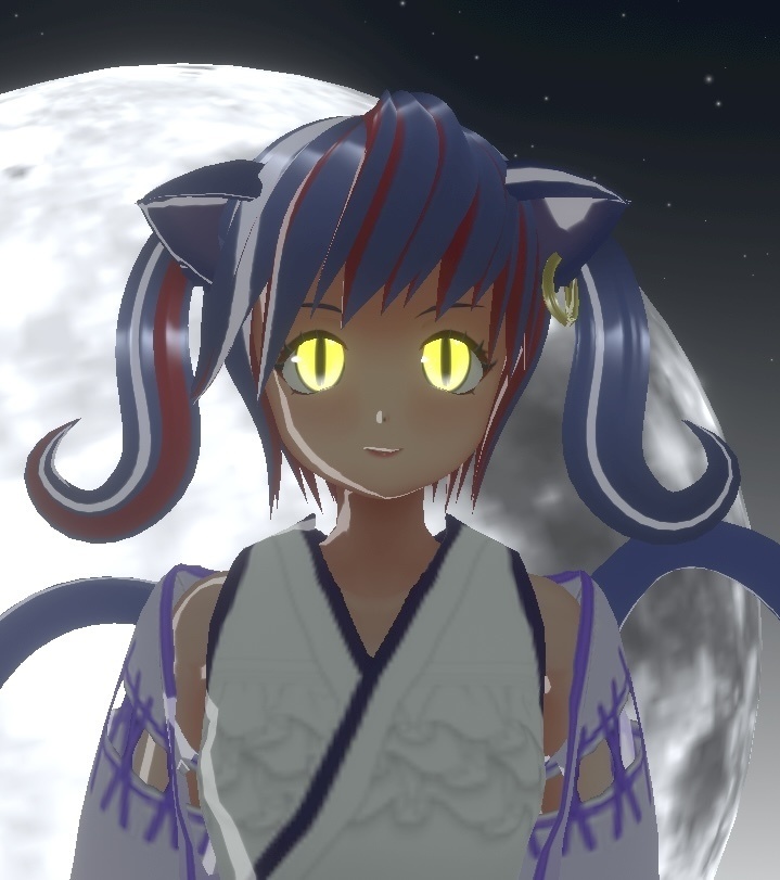 VRMアバター 猫娘の巫女さん Luna 一部VRM1.0