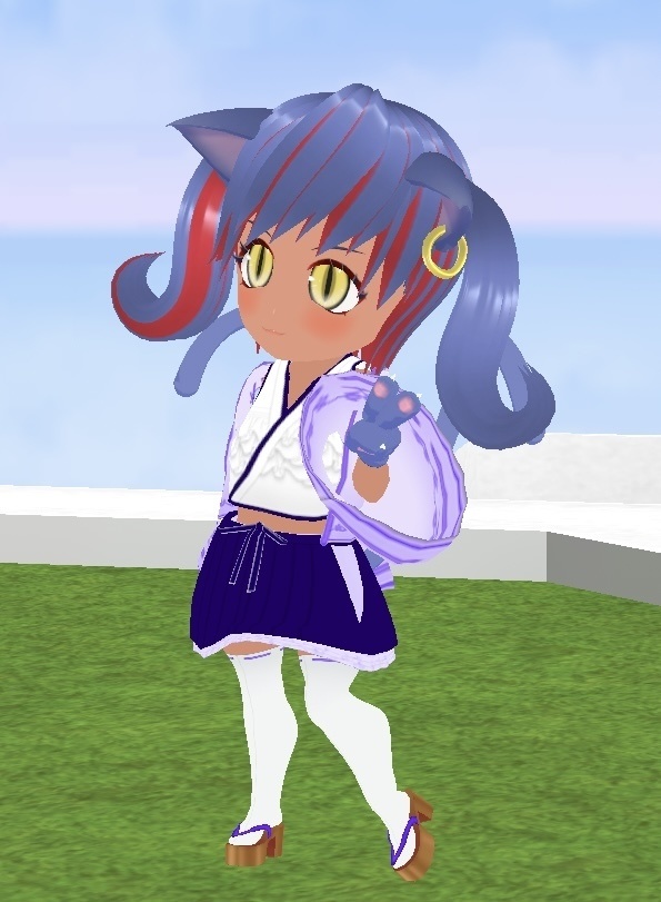 VRMアバター 猫娘の巫女さん Luna 一部VRM1.0