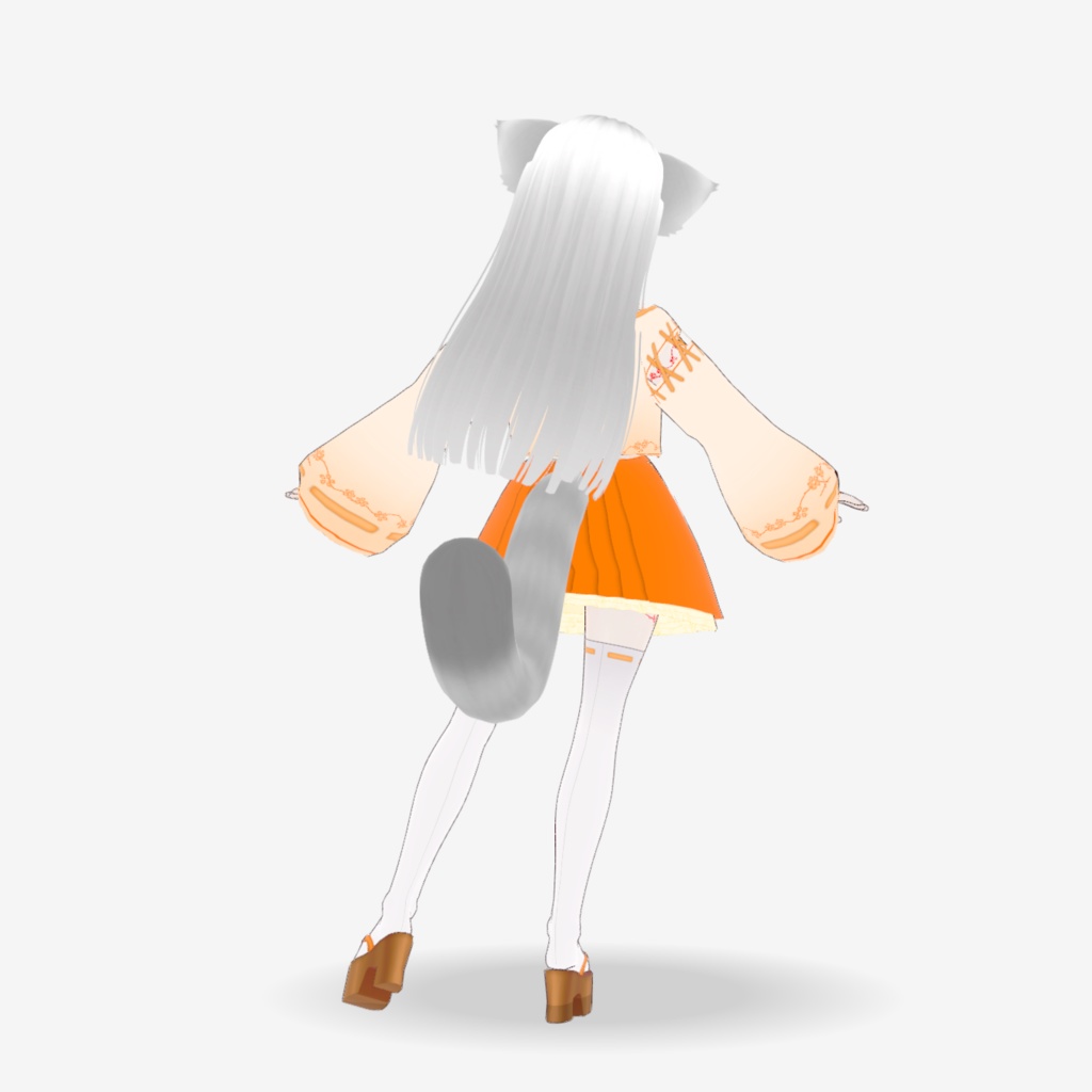 VRMアバター 貉の巫女さん Mujina VRM1.0