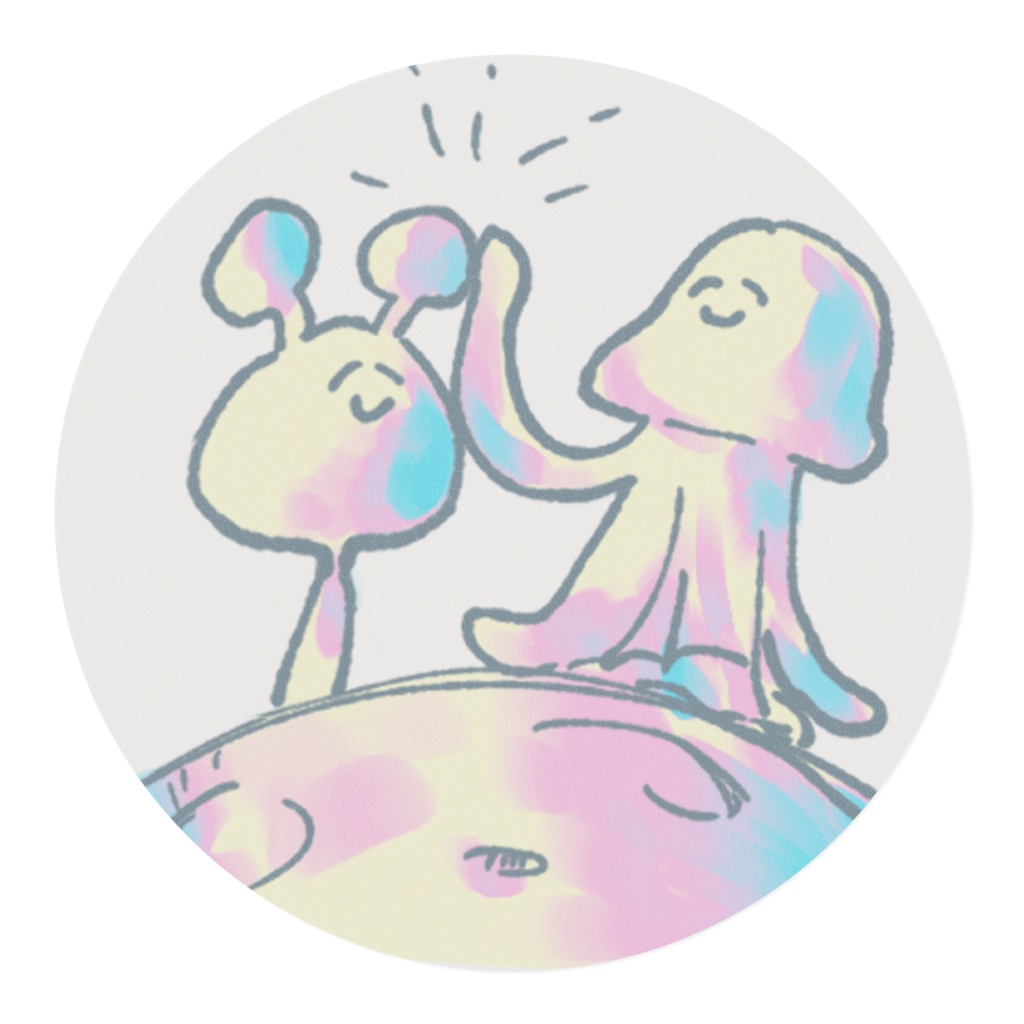 うちゅうじんパステルマスキングテープ