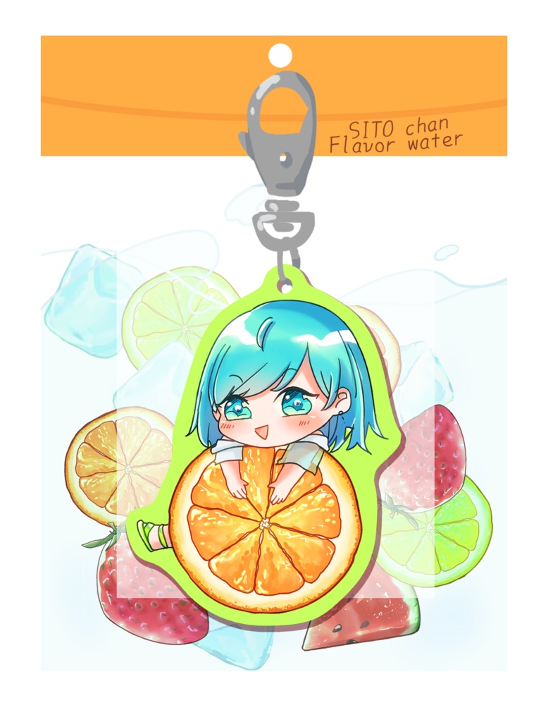フルーツアクリルキーホルダー　シトちゃん