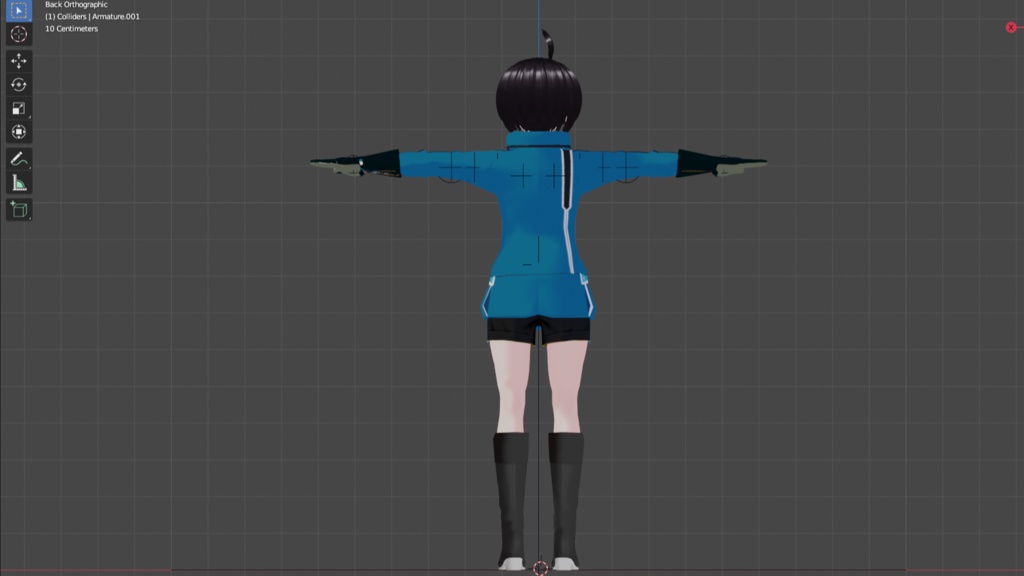 雨取千佳風3Dモデル