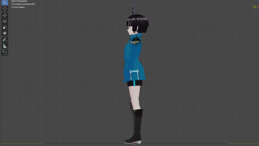 雨取千佳風3Dモデル