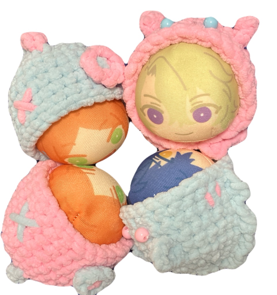 ふわふわ着ぐるみ２個セット　ベリモンorメンダコ