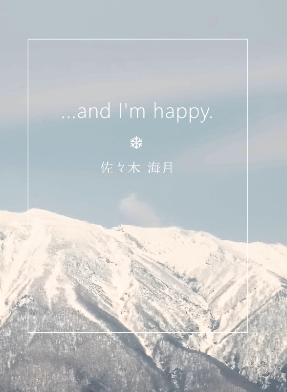 ...and I'm happy