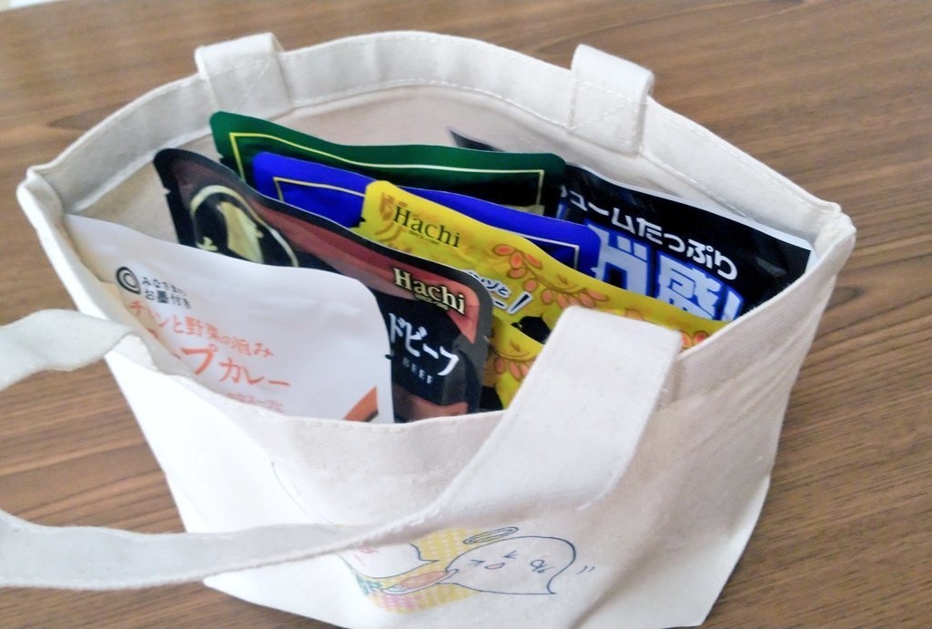 カレーおばけのミニトート