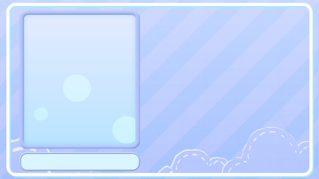 ぽっぷ&きゅーと配信画面-ハート・水玉・お星さま-【CA-SSM-01】