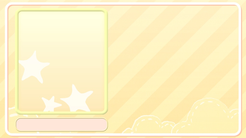 ぽっぷ&きゅーと配信画面-ハート・水玉・お星さま-【CA-SSM-01】