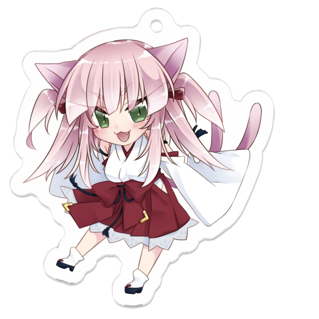 どこでも一緒♪狗尾アクリルキーホルダー
