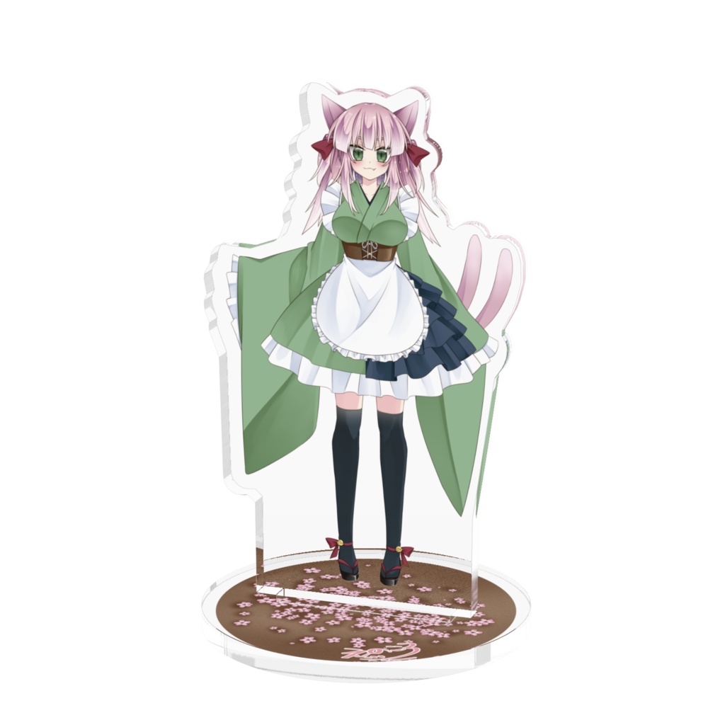 狗尾アクリルフィギュア和メイドver.